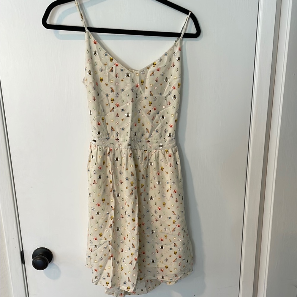 Cream Tan Sleeveless Mini Sundress